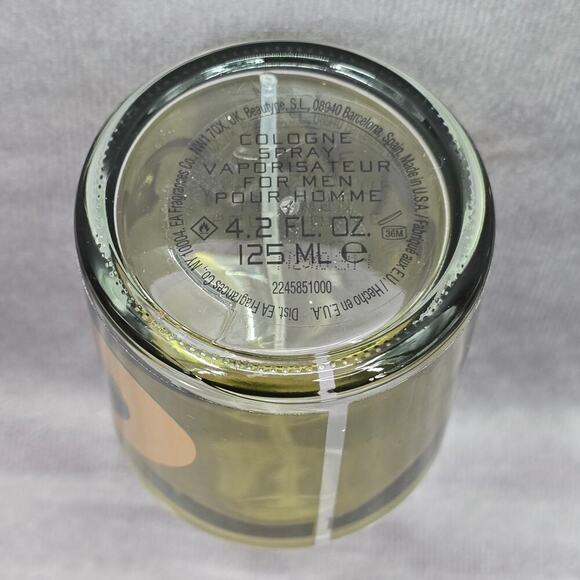Curve Men's Green Gold Cologne Perfume 4.2 FL OZ 125 ML Glass Empty Bottle Only - Picture 4 of 8